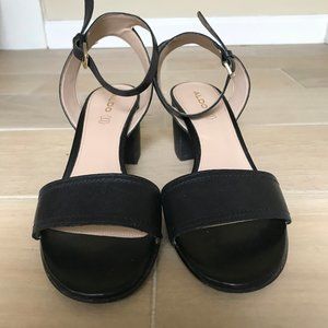 ALDO - Black Lolla Leather Sandal
